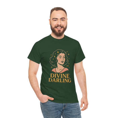 Wearing 888 Like It’s Chanel – Divine Darling T-Shirt, Vintage Retro Unisex Tee, 50s Pin Up Spirit Shirt - Madame Soulière