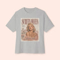 Screen Queen Long Boxy Shirt – Vintage 1950s Palm Springs Graphic Tee