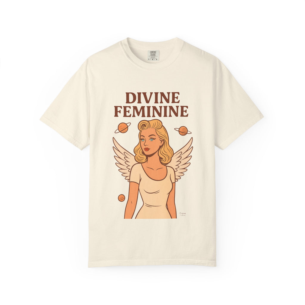 Divine Feminine Graphic T-Shirt – Vintage 50s Pin-Up Unisex Tee