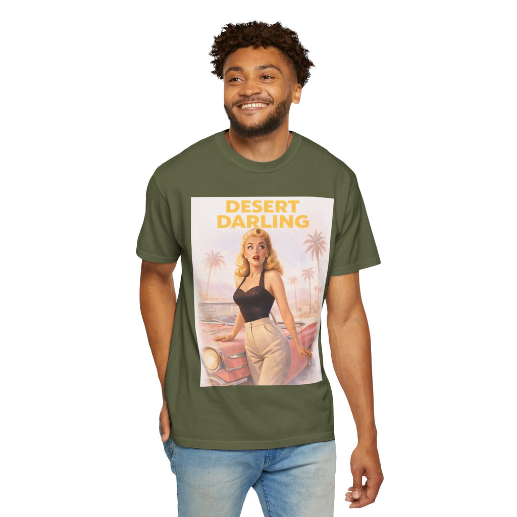Desert Darling – Retro Pin-Up Graphic T-Shirt