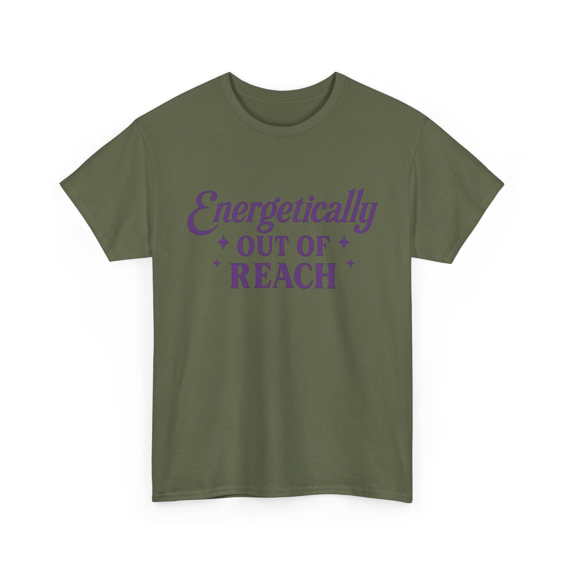 Energetically Out of Reach Unisex T-Shirt – Retro Vintage Graphic Tee, Spiritual Pin Up Shirt, Aesthetic Cosmic Vibes Top - Madame Soulière