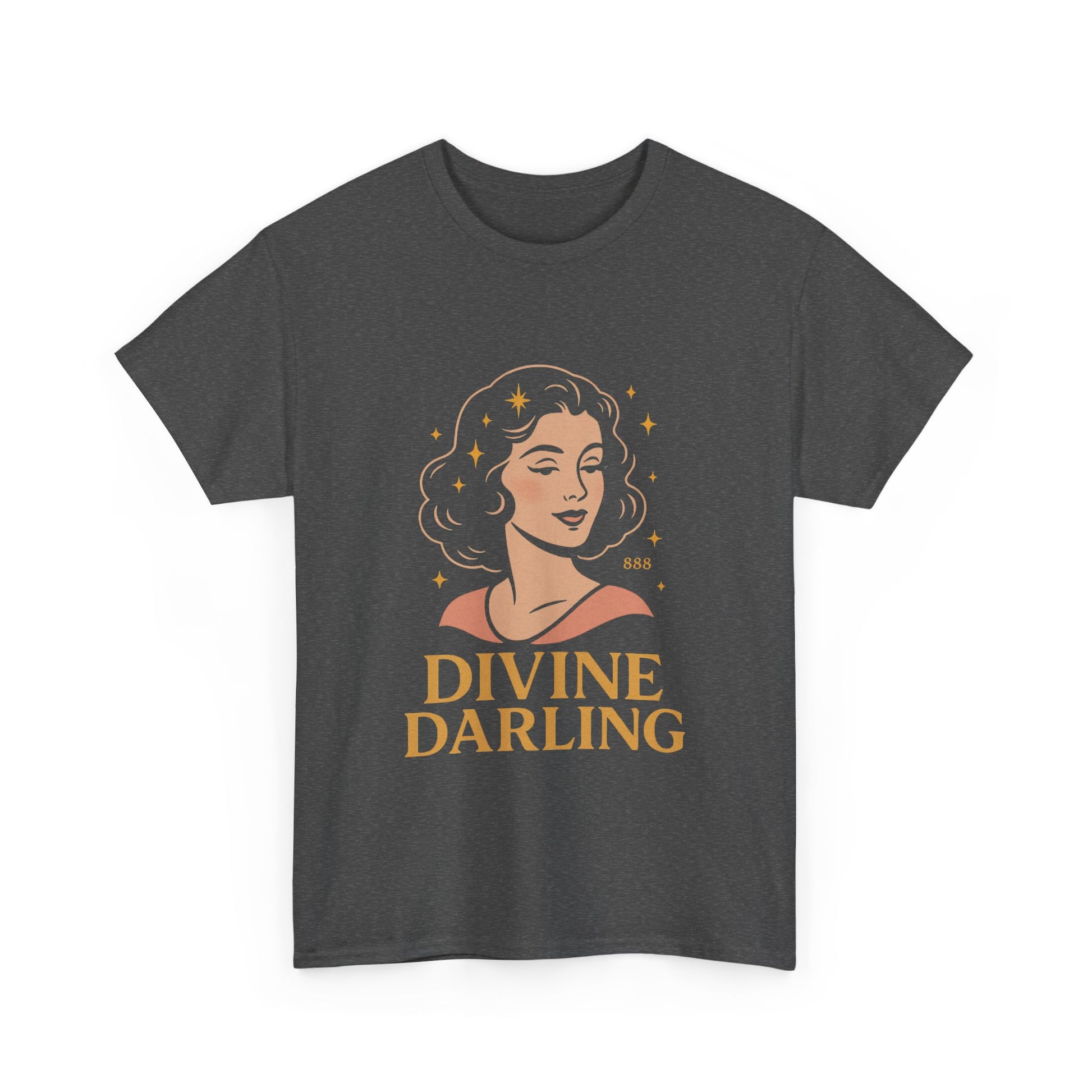 Wearing 888 Like It’s Chanel – Divine Darling T-Shirt, Vintage Retro Unisex Tee, 50s Pin Up Spirit Shirt - Madame Soulière