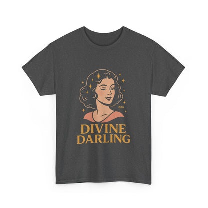 Wearing 888 Like It’s Chanel – Divine Darling T-Shirt, Vintage Retro Unisex Tee, 50s Pin Up Spirit Shirt - Madame Soulière