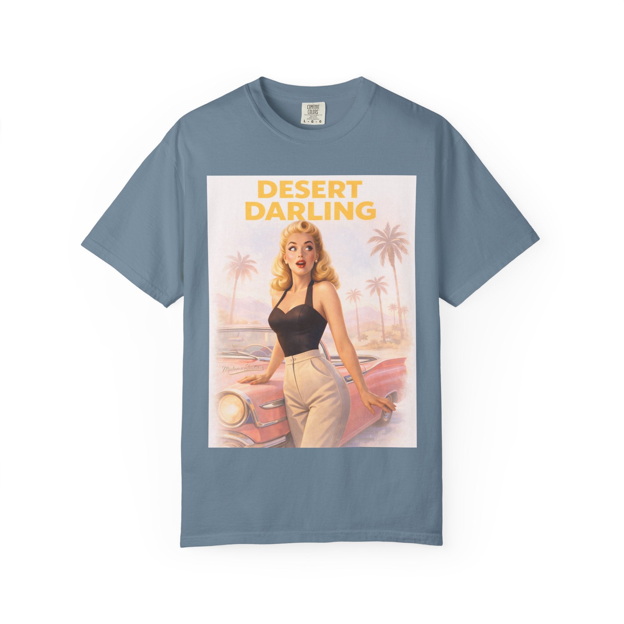 Desert Darling – Retro Pin-Up Graphic T-Shirt
