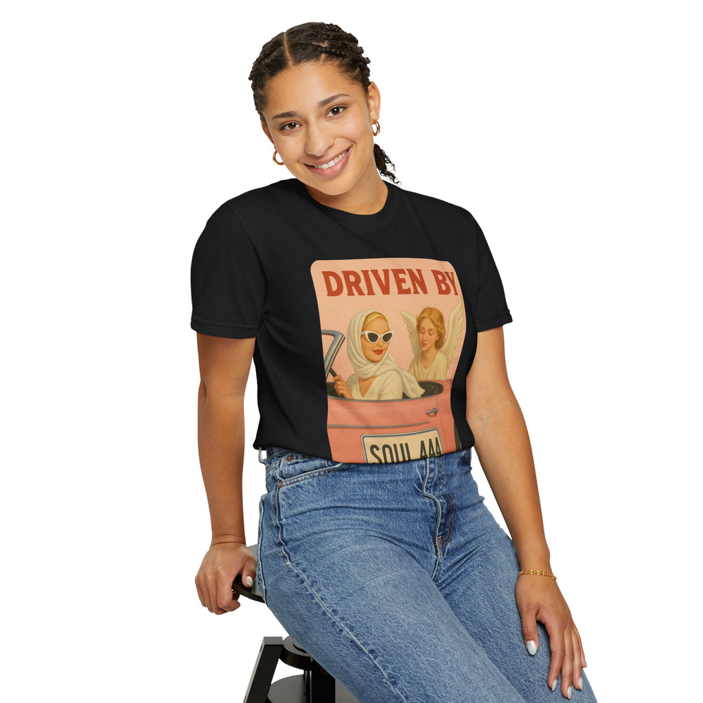 Driven by Soul 444 Graphic T-Shirt – Spiritual Retro Angel Number Unisex Tee