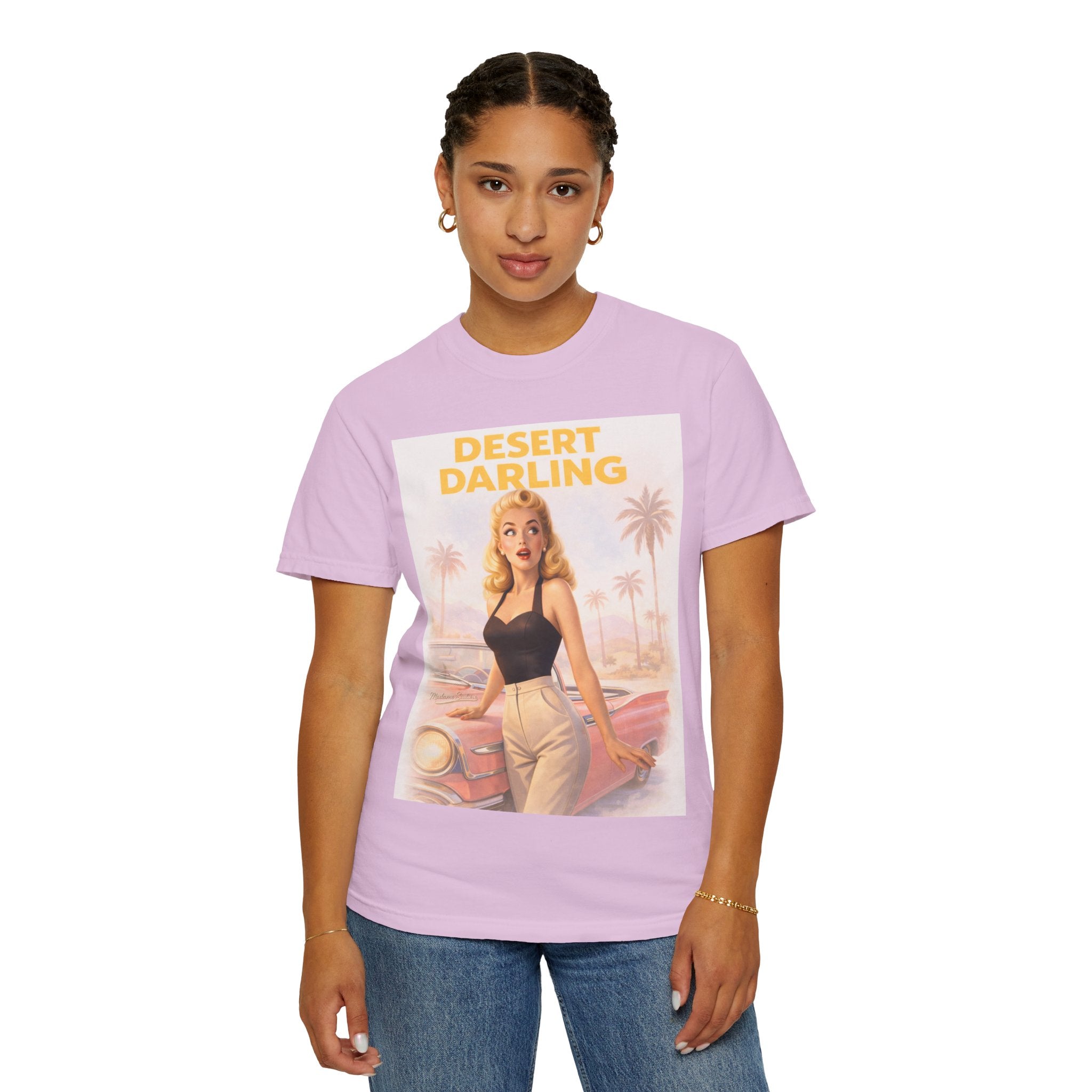 Desert Darling – Retro Pin-Up Graphic T-Shirt