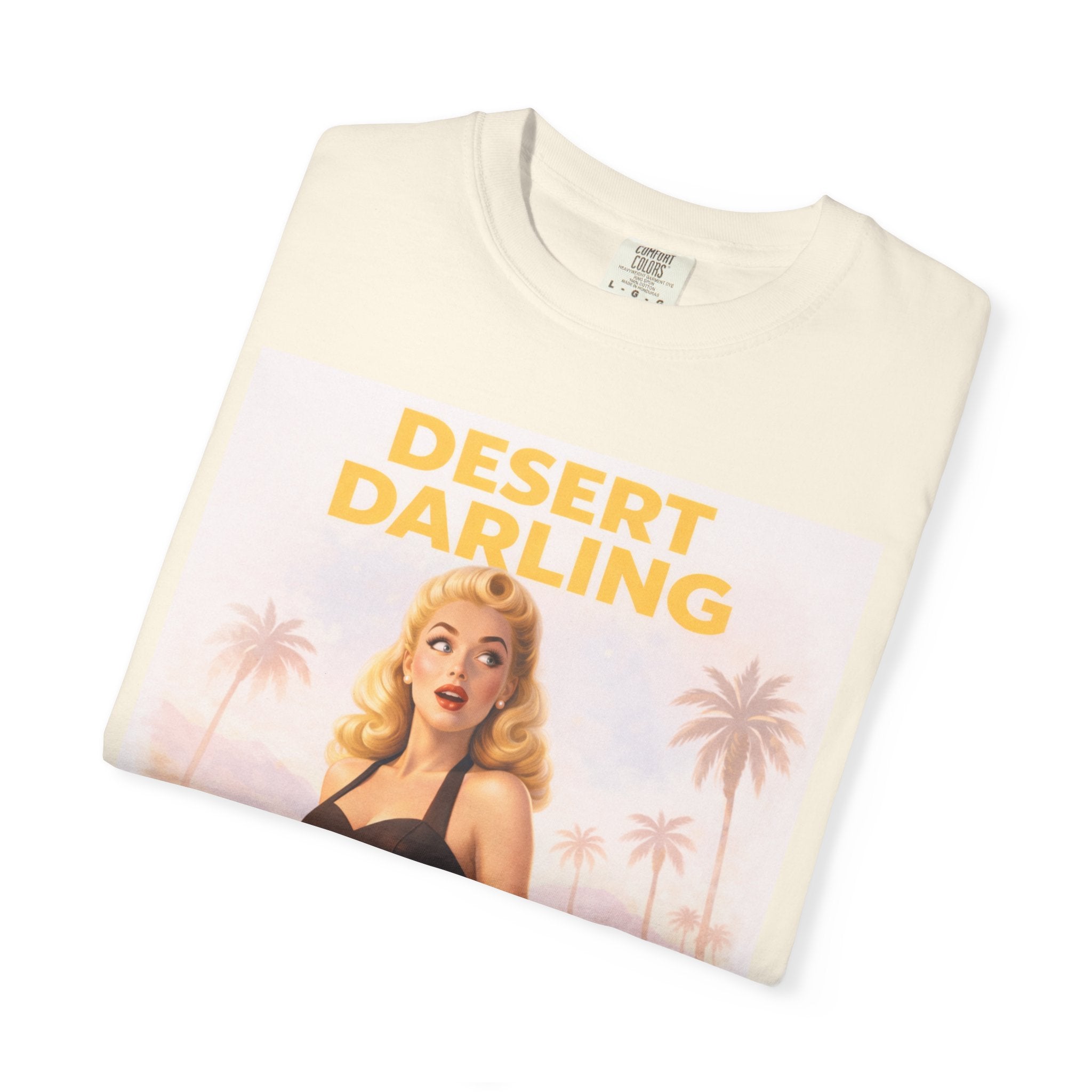 Desert Darling – Retro Pin-Up Graphic T-Shirt
