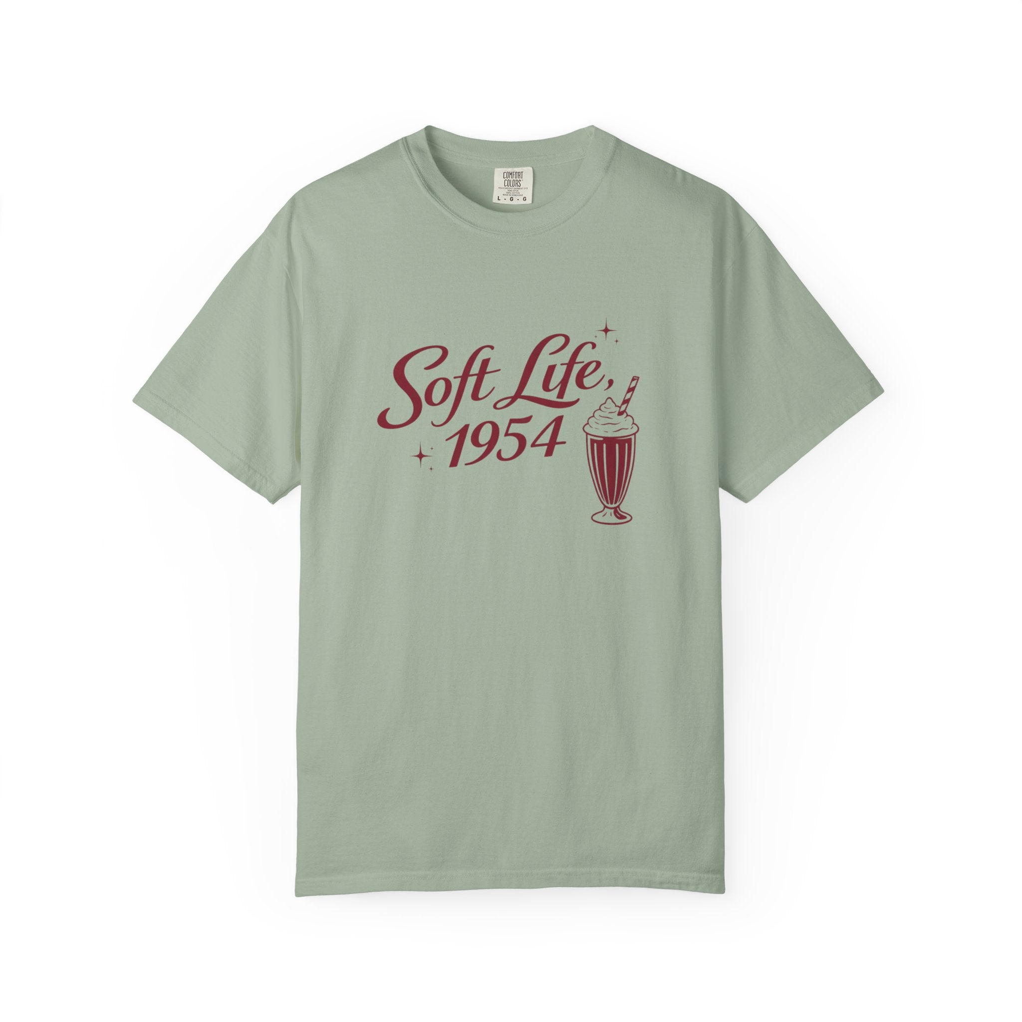 The Soft Life 1954 Graphic T-Shirt – Retro Diner Aesthetic Unisex Tee