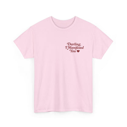 Darling, I Manifested You – Retro Mini Graphic Tee | Unisex Vintage Spiritual Shirt - Madame Soulière