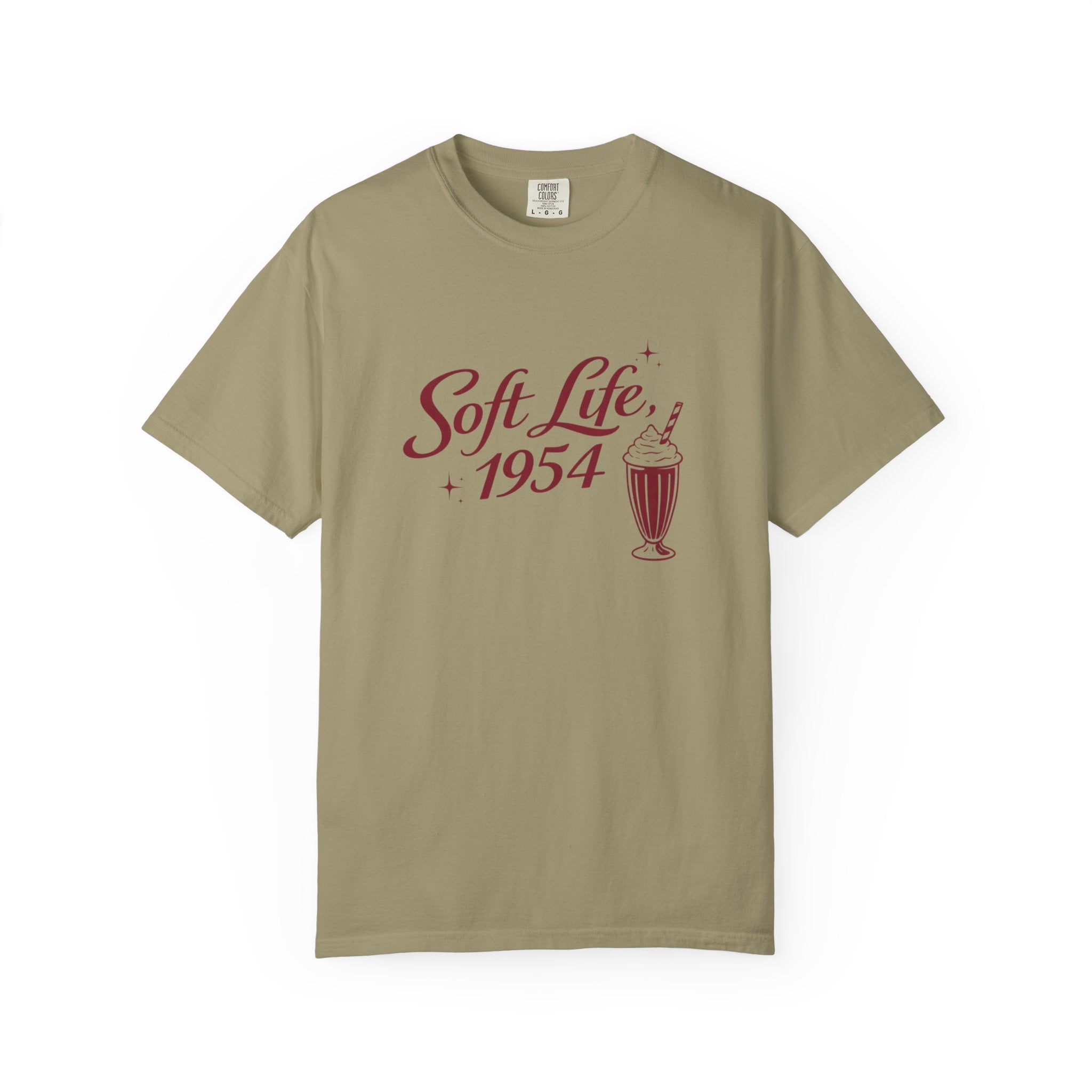 The Soft Life 1954 Graphic T-Shirt – Retro Diner Aesthetic Unisex Tee