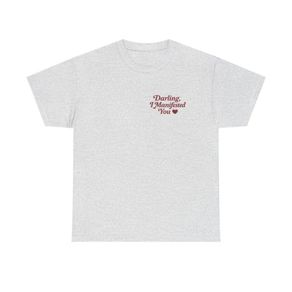 Darling, I Manifested You – Retro Mini Graphic Tee | Unisex Vintage Spiritual Shirt - Madame Soulière