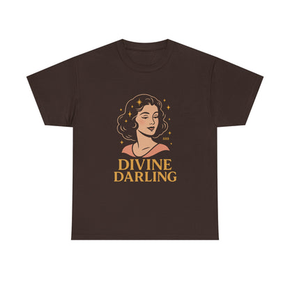 Wearing 888 Like It’s Chanel – Divine Darling T-Shirt, Vintage Retro Unisex Tee, 50s Pin Up Spirit Shirt - Madame Soulière
