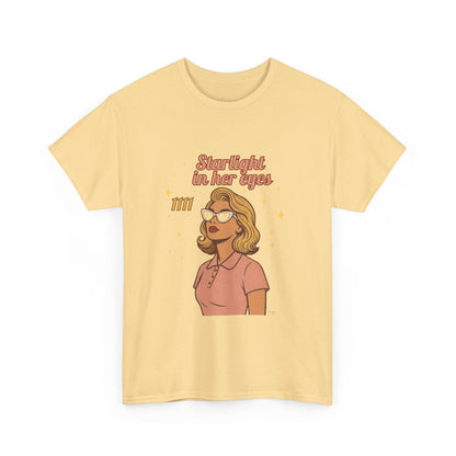 Starlight in Her Eyes – 1111 Angel Number Retro T-Shirt | Unisex Spiritual Vintage Tee - Madame Soulière