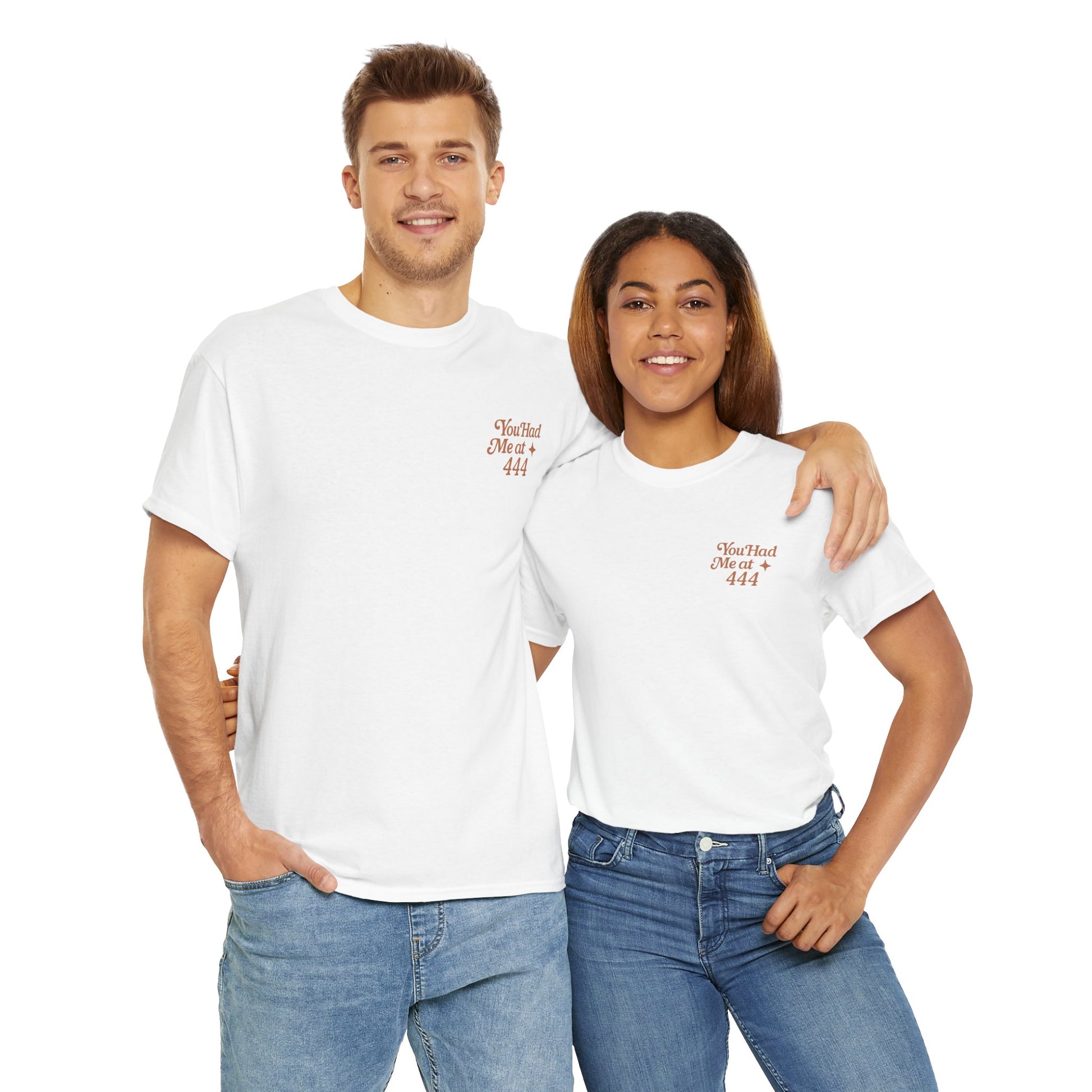 You Had Me at 444 – Retro Angel Number Mini Graphic Tee | Unisex Vintage Spiritual Shirt - Madame Soulière