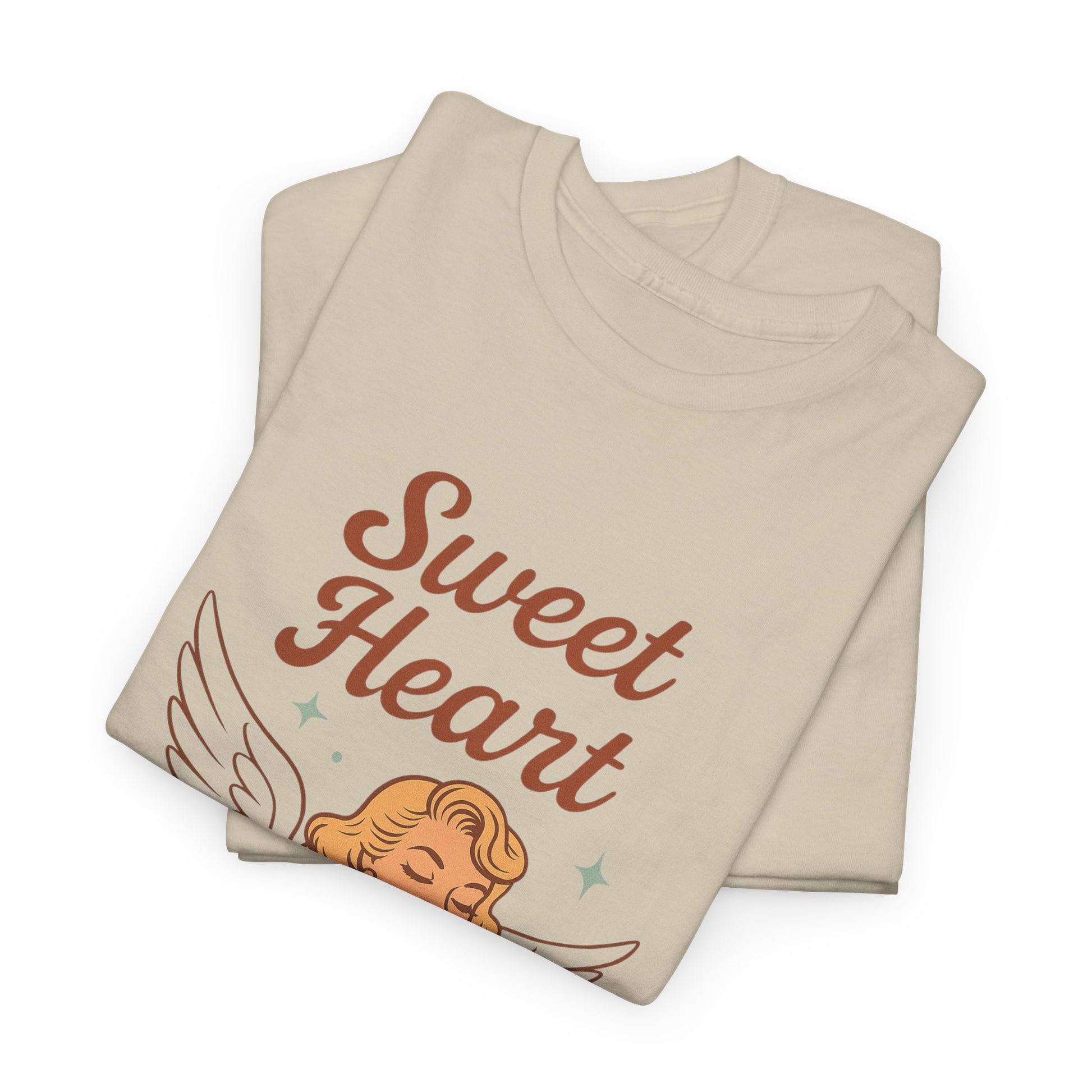 Sweet Heart Unisex T-Shirt – Retro Angel Graphic Tee, Vintage Pin Up Inspired Top, Feminine Heaven Sent Shirt - Madame Soulière