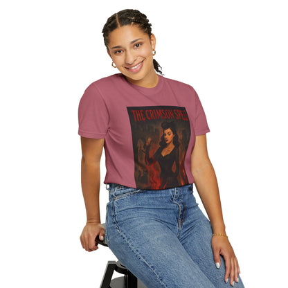 The Crimson Spell Halloween Unisex T-Shirt – Retro Witch Graphic Tee, Vintage Horror Spooky Top,  Scary Season Shirt - Madame Soulière