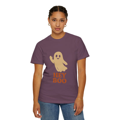Retro Halloween Ghost T-Shirt – Vintage Pin Up Style Tee, Spooky Season Graphic Top, Hey Boo Shirt for Women & Men - Madame Soulière
