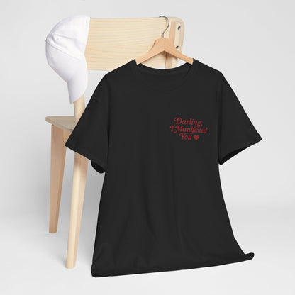 Darling, I Manifested You – Retro Mini Graphic Tee | Unisex Vintage Spiritual Shirt - Madame Soulière