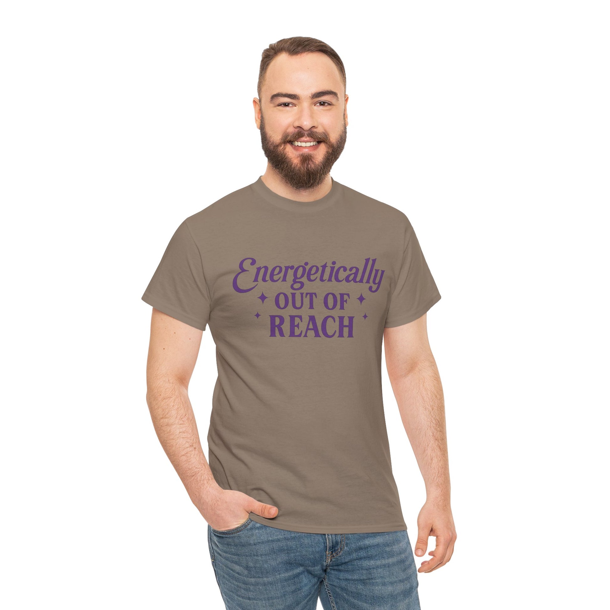 Energetically Out of Reach Unisex T-Shirt – Retro Vintage Graphic Tee, Spiritual Pin Up Shirt, Aesthetic Cosmic Vibes Top - Madame Soulière