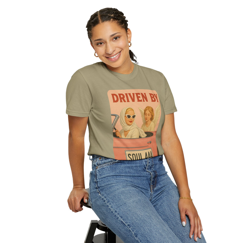 Driven by Soul 444 Graphic T-Shirt – Spiritual Retro Angel Number Unisex Tee