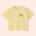Spiritual but Spicy – Retro Mini Print Boxy T-Shirt