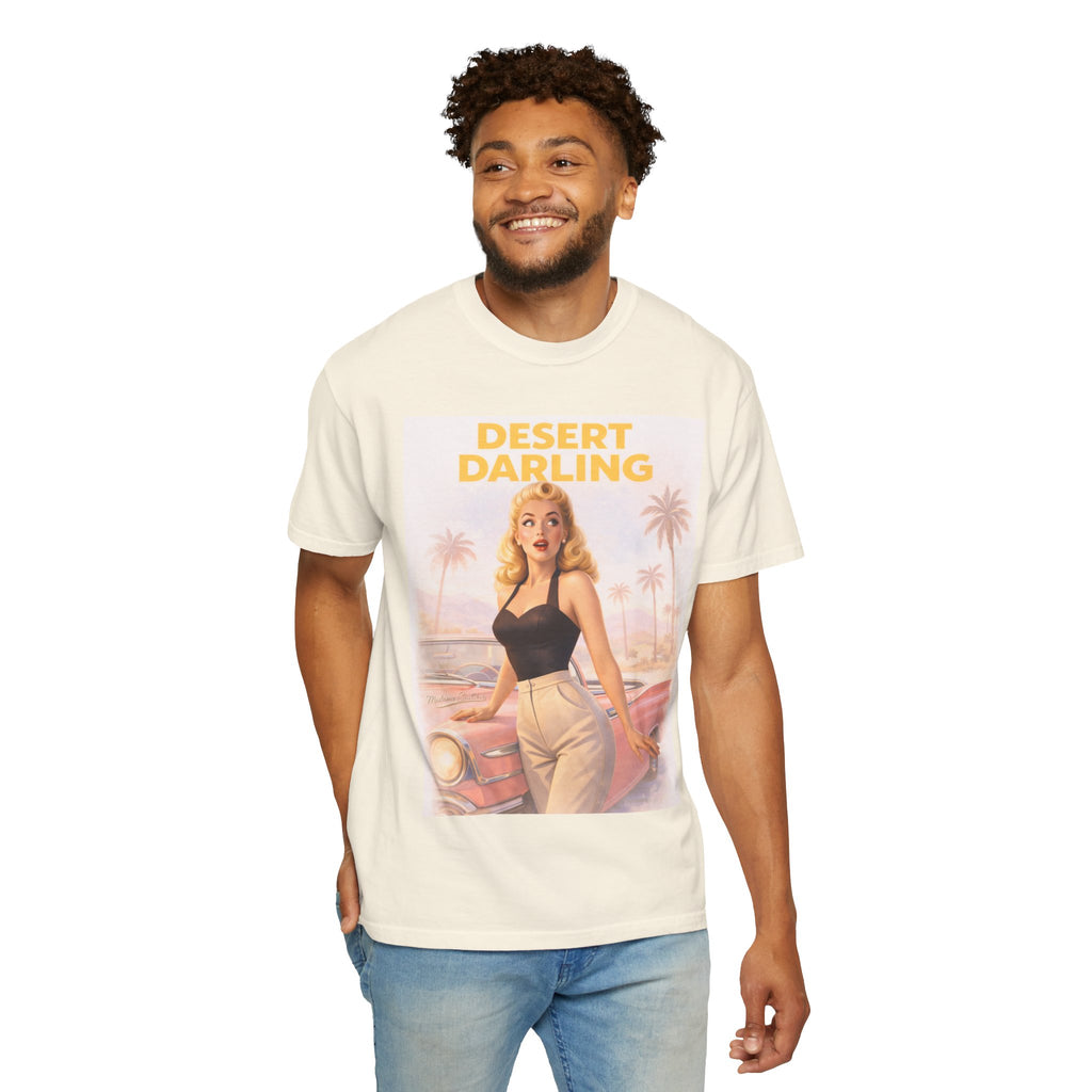 Desert Darling – Retro Pin-Up Graphic T-Shirt