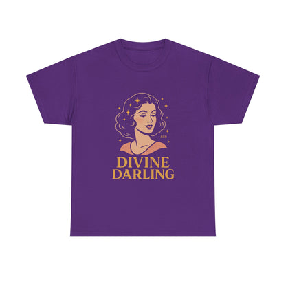 Wearing 888 Like It’s Chanel – Divine Darling T-Shirt, Vintage Retro Unisex Tee, 50s Pin Up Spirit Shirt - Madame Soulière