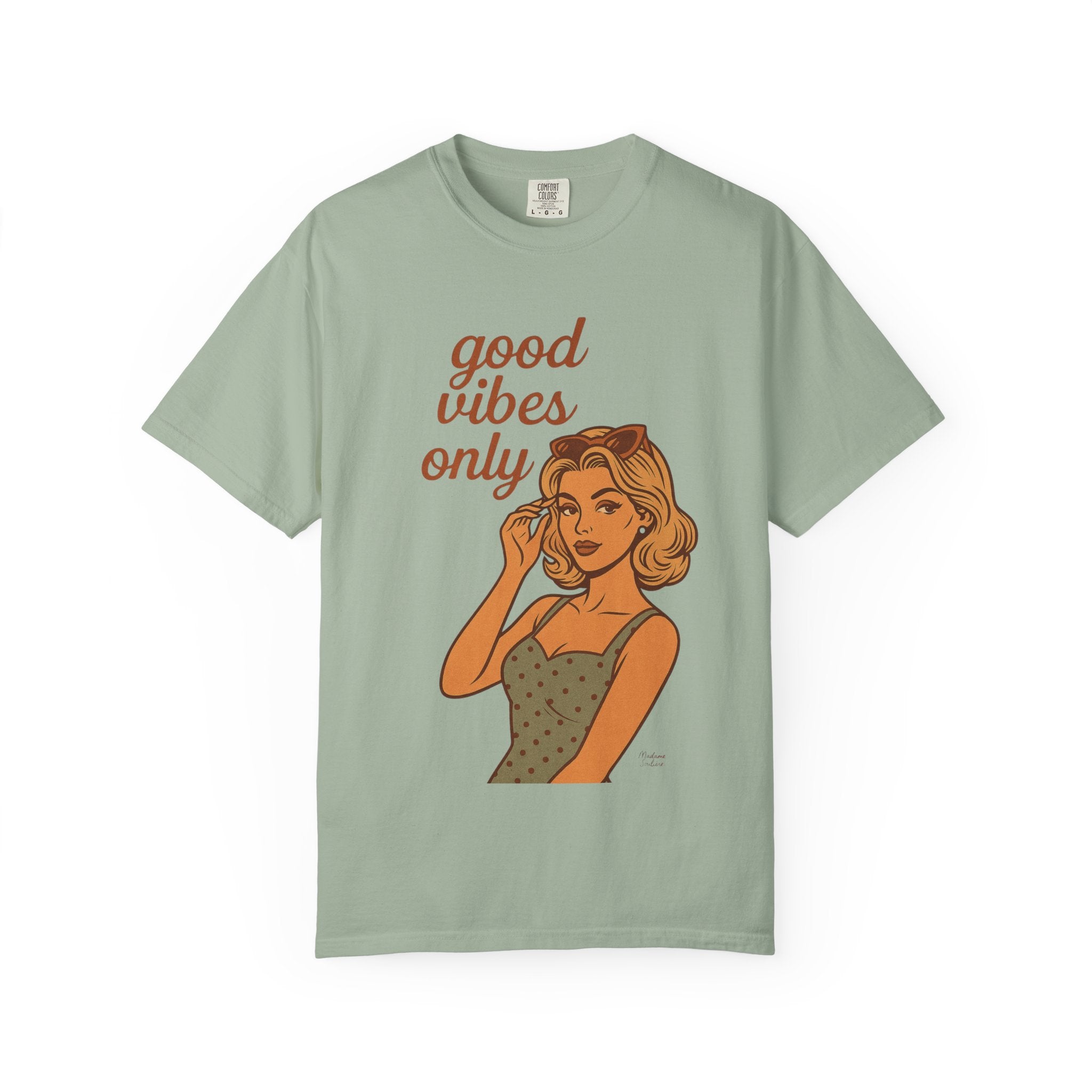 Good Vibes Only – Retro Pin-Up Vintage T-Shirt