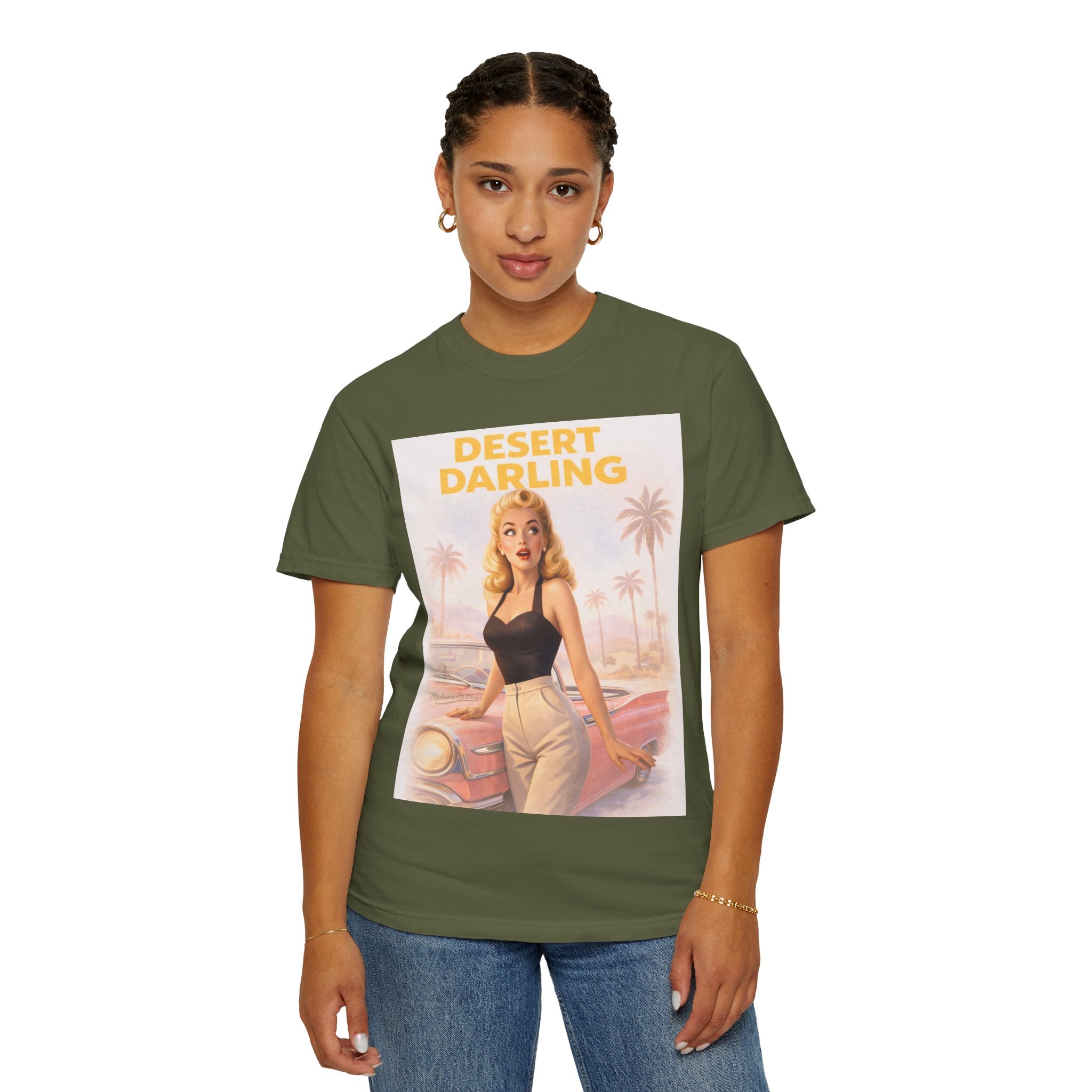 Desert Darling – Retro Pin-Up Graphic T-Shirt