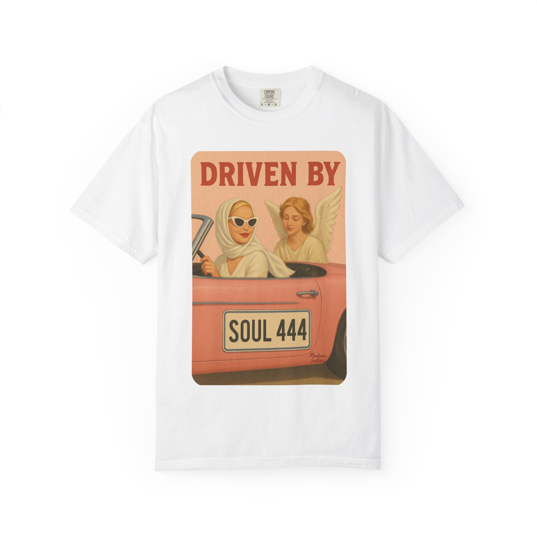 Driven by Soul 444 Graphic T-Shirt – Spiritual Retro Angel Number Unisex Tee