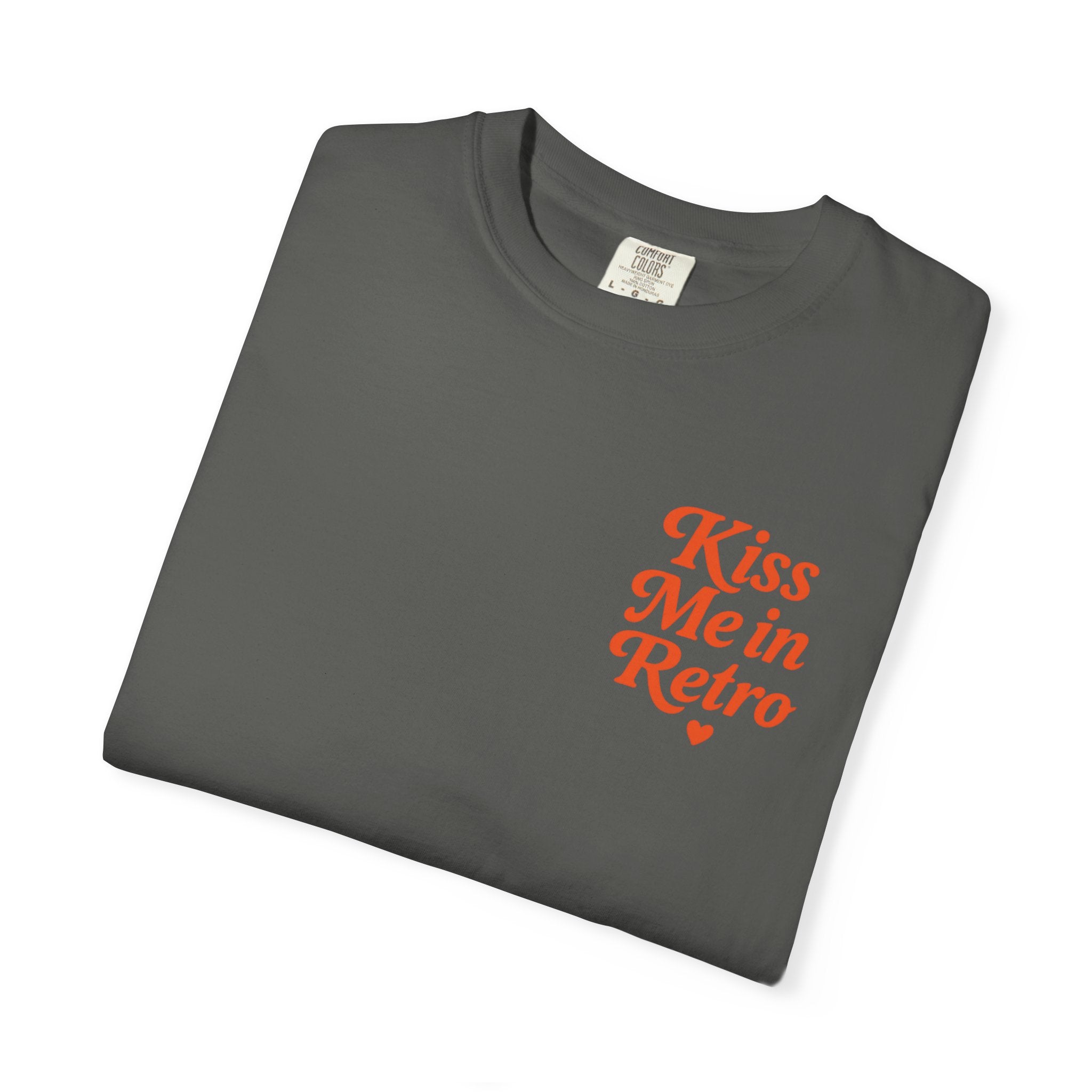 Kiss Me in Retro Graphic T-Shirt – Vintage Mini Motif Unisex Tee