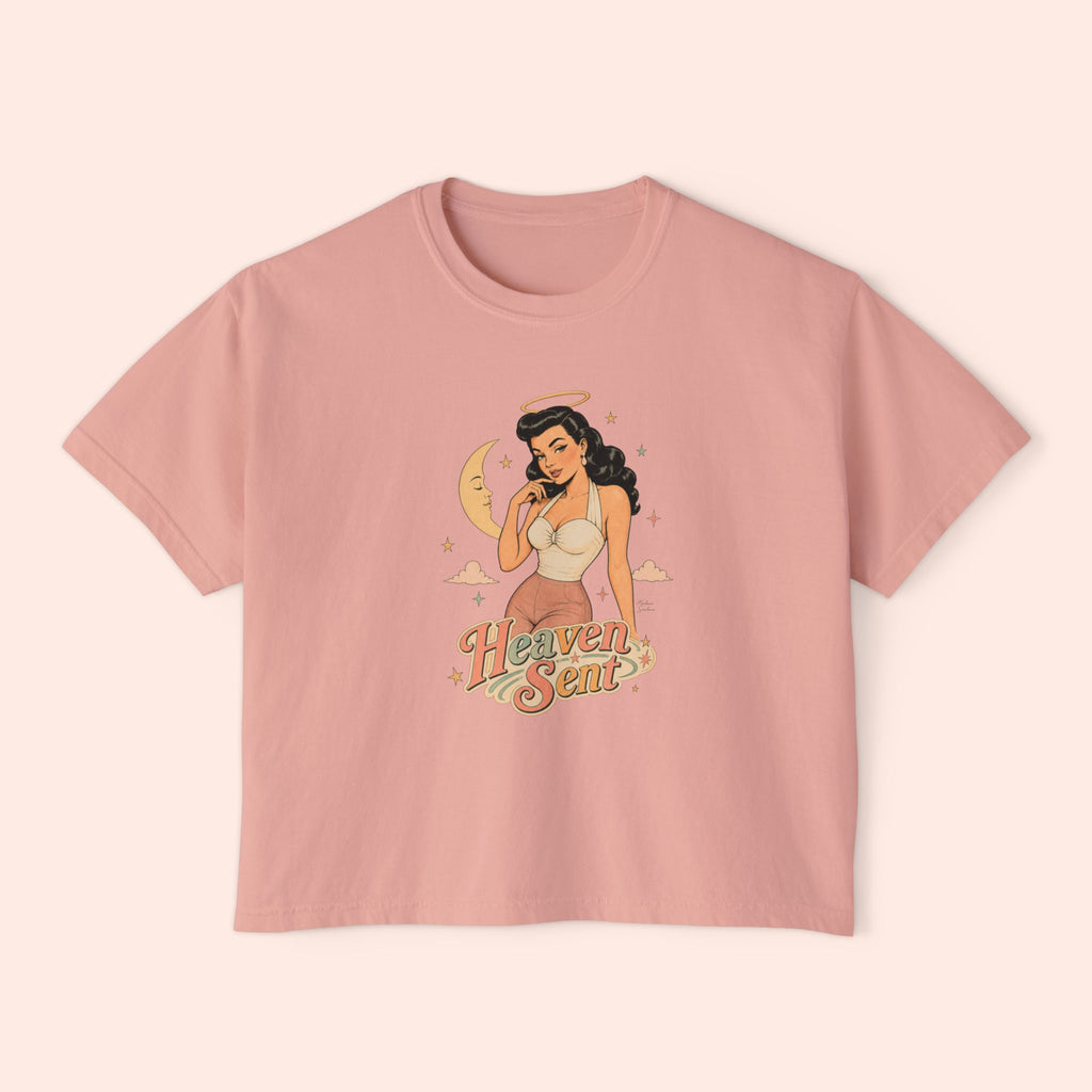 Heaven Sent – Retro Pin-Up Vintage Boxy T-Shirt
