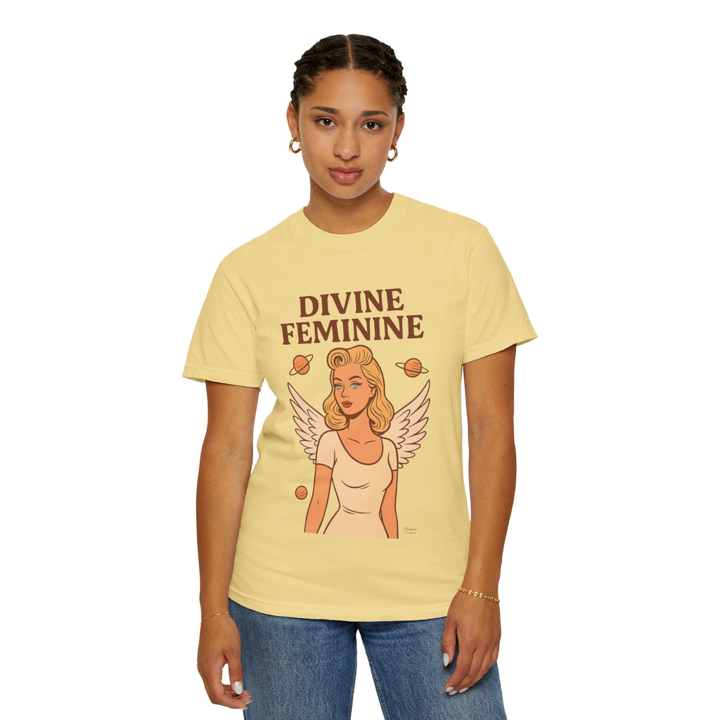 Divine Feminine Graphic T-Shirt – Vintage 50s Pin-Up Unisex Tee