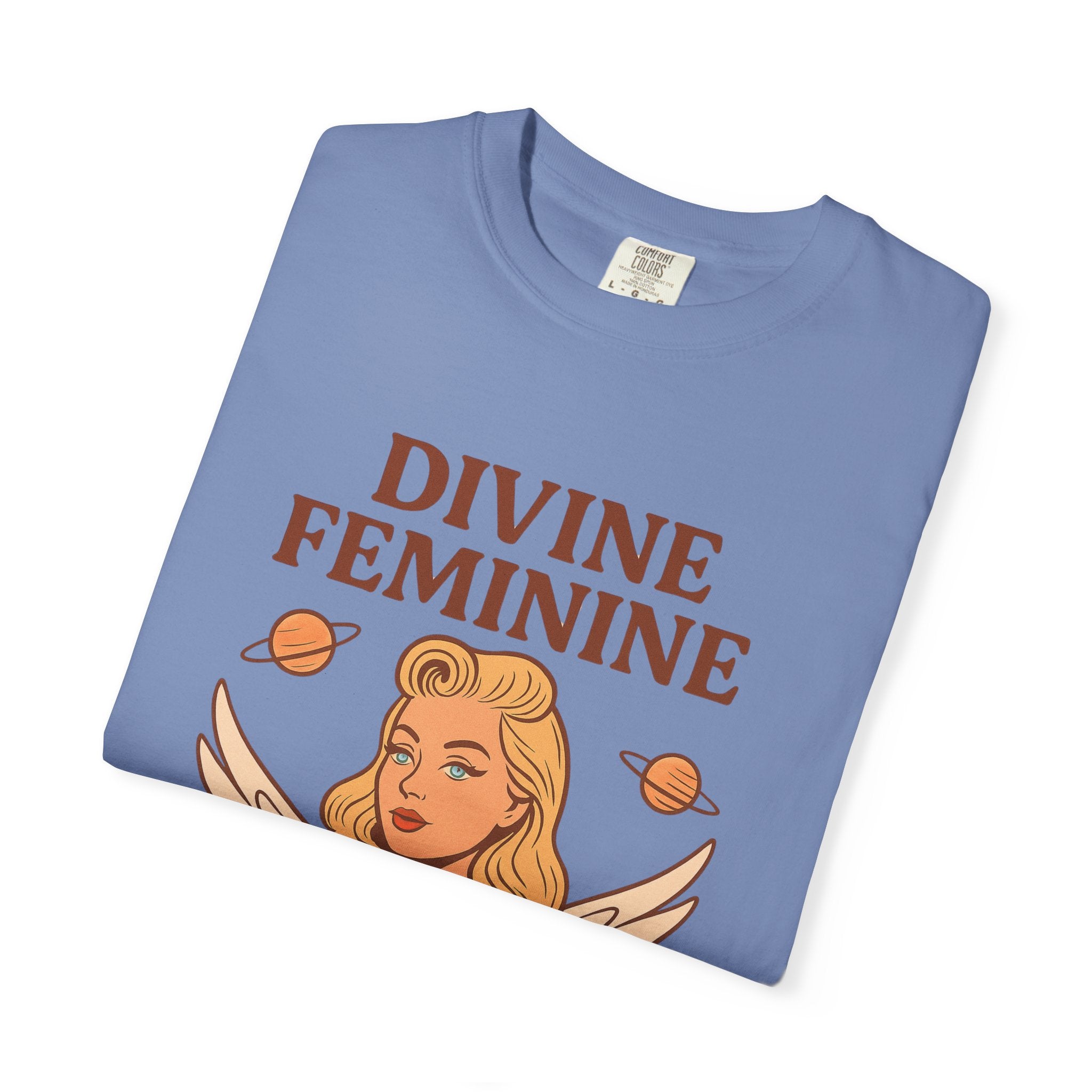 Divine Feminine Graphic T-Shirt – Vintage 50s Pin-Up Unisex Tee