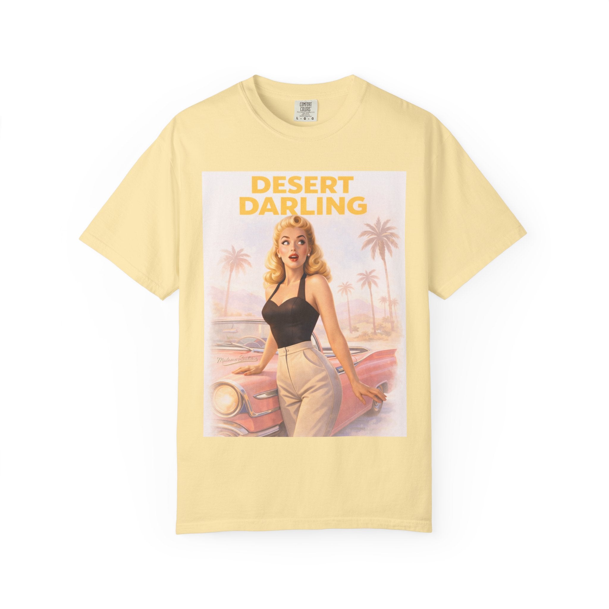 Desert Darling – Retro Pin-Up Graphic T-Shirt