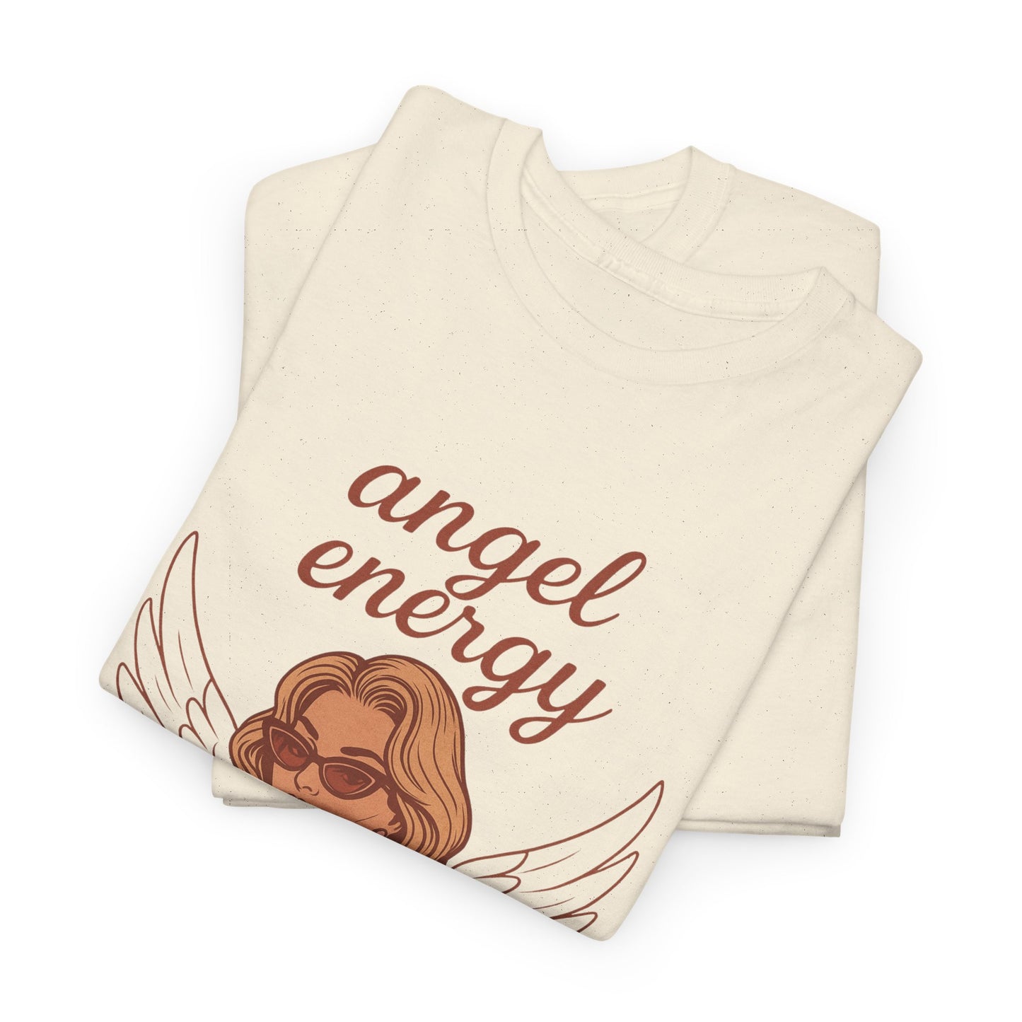 Angel Energy Unisex T-Shirt – Vintage Retro Graphic Tee, Spiritual Pin Up Shirt, Feminine Aesthetic Empowerment Top - Madame Soulière