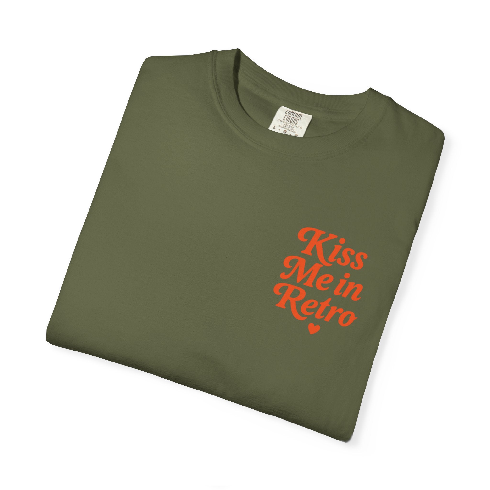 Kiss Me in Retro Graphic T-Shirt – Vintage Mini Motif Unisex Tee