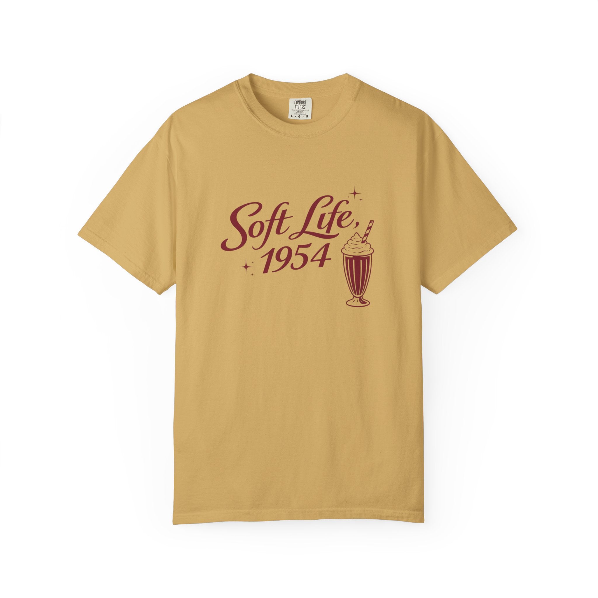 The Soft Life 1954 Graphic T-Shirt – Retro Diner Aesthetic Unisex Tee