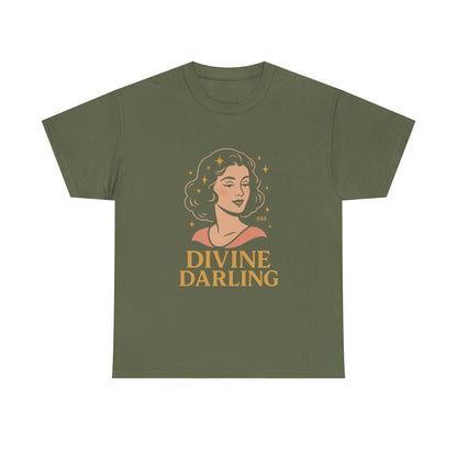 Wearing 888 Like It’s Chanel – Divine Darling T-Shirt, Vintage Retro Unisex Tee, 50s Pin Up Spirit Shirt - Madame Soulière