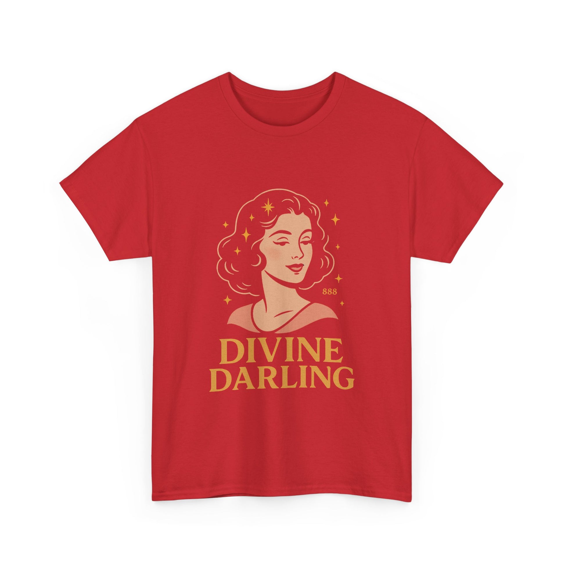Wearing 888 Like It’s Chanel – Divine Darling T-Shirt, Vintage Retro Unisex Tee, 50s Pin Up Spirit Shirt - Madame Soulière