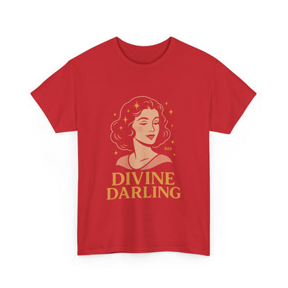 Wearing 888 Like It’s Chanel – Divine Darling T-Shirt, Vintage Retro Unisex Tee, 50s Pin Up Spirit Shirt - Madame Soulière
