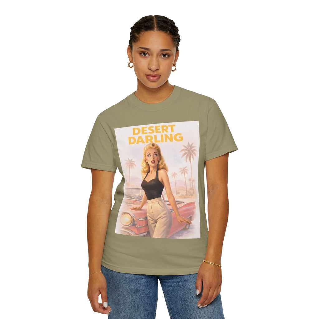 Desert Darling – Retro Pin-Up Graphic T-Shirt