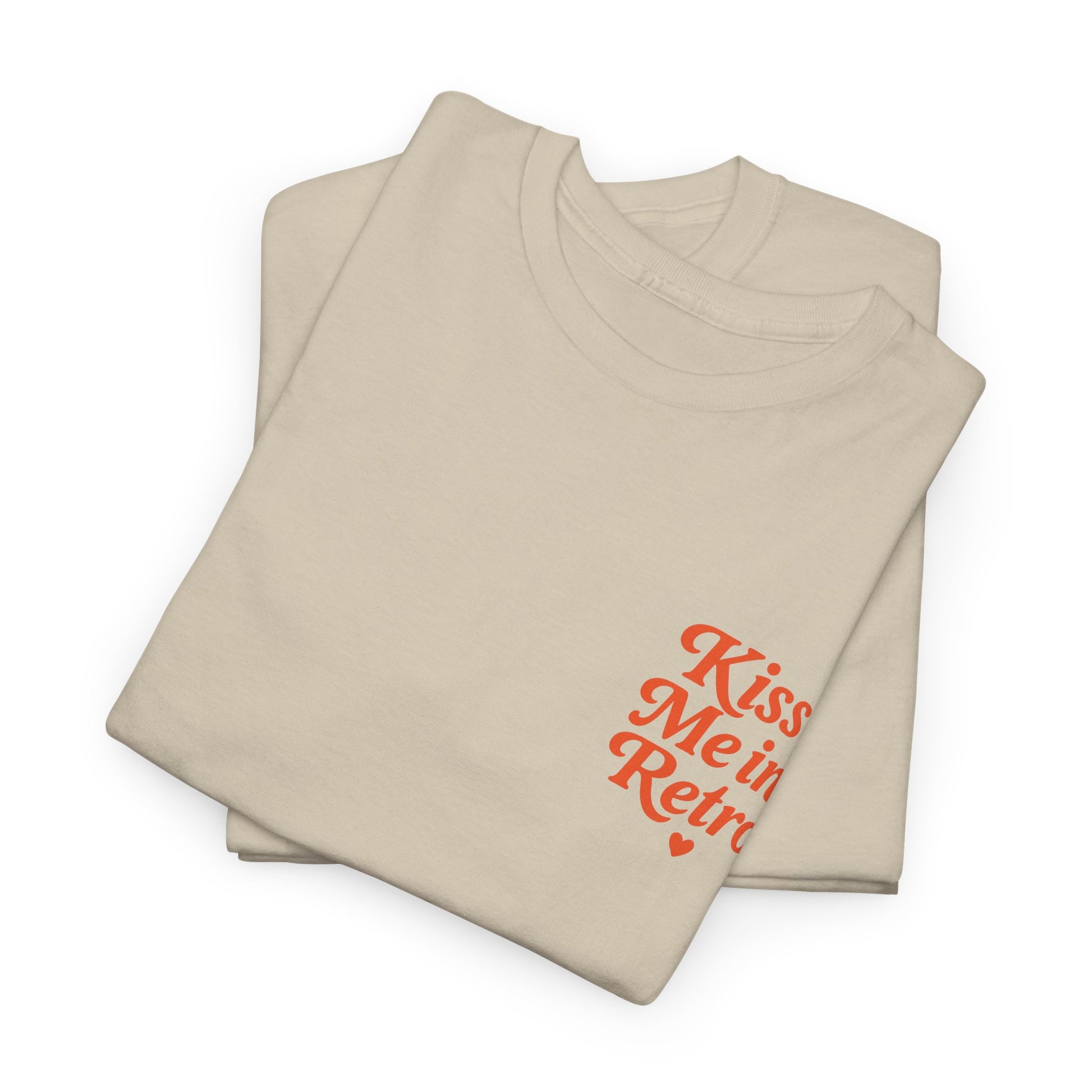 Retro Mini Slogan Unisex T-Shirt – Kiss Me in Retro Graphic Tee, Vintage Pin Up Inspired Top, 50s Rockabilly Style, Feminine Retro Statement Shirt - Madame Soulière
