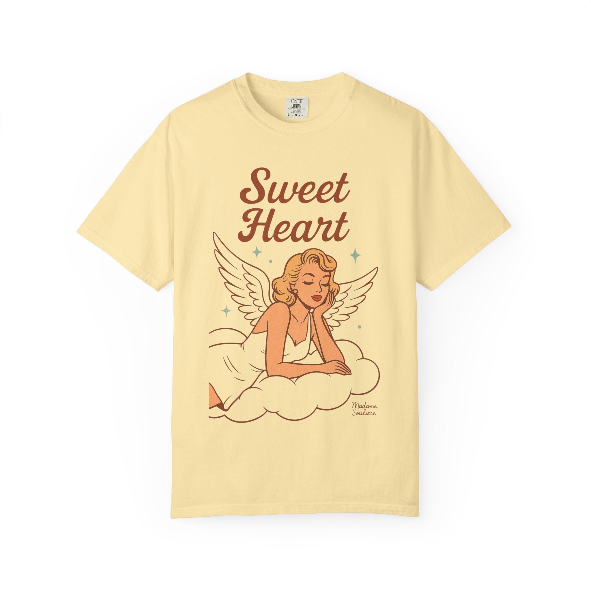 Sweet Heart – Retro Angel Vintage T-Shirt