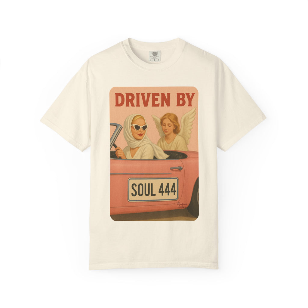 Driven by Soul 444 Graphic T-Shirt – Spiritual Retro Angel Number Unisex Tee