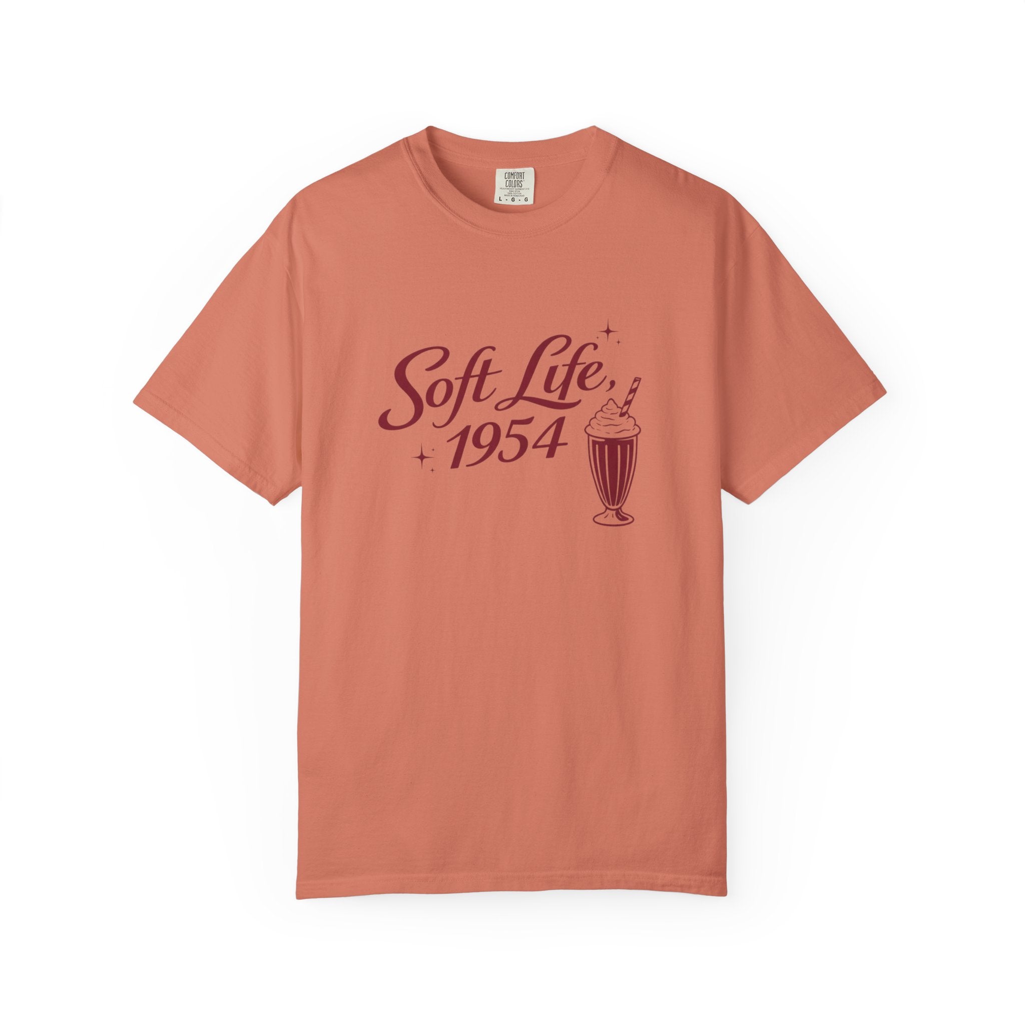 The Soft Life 1954 Graphic T-Shirt – Retro Diner Aesthetic Unisex Tee