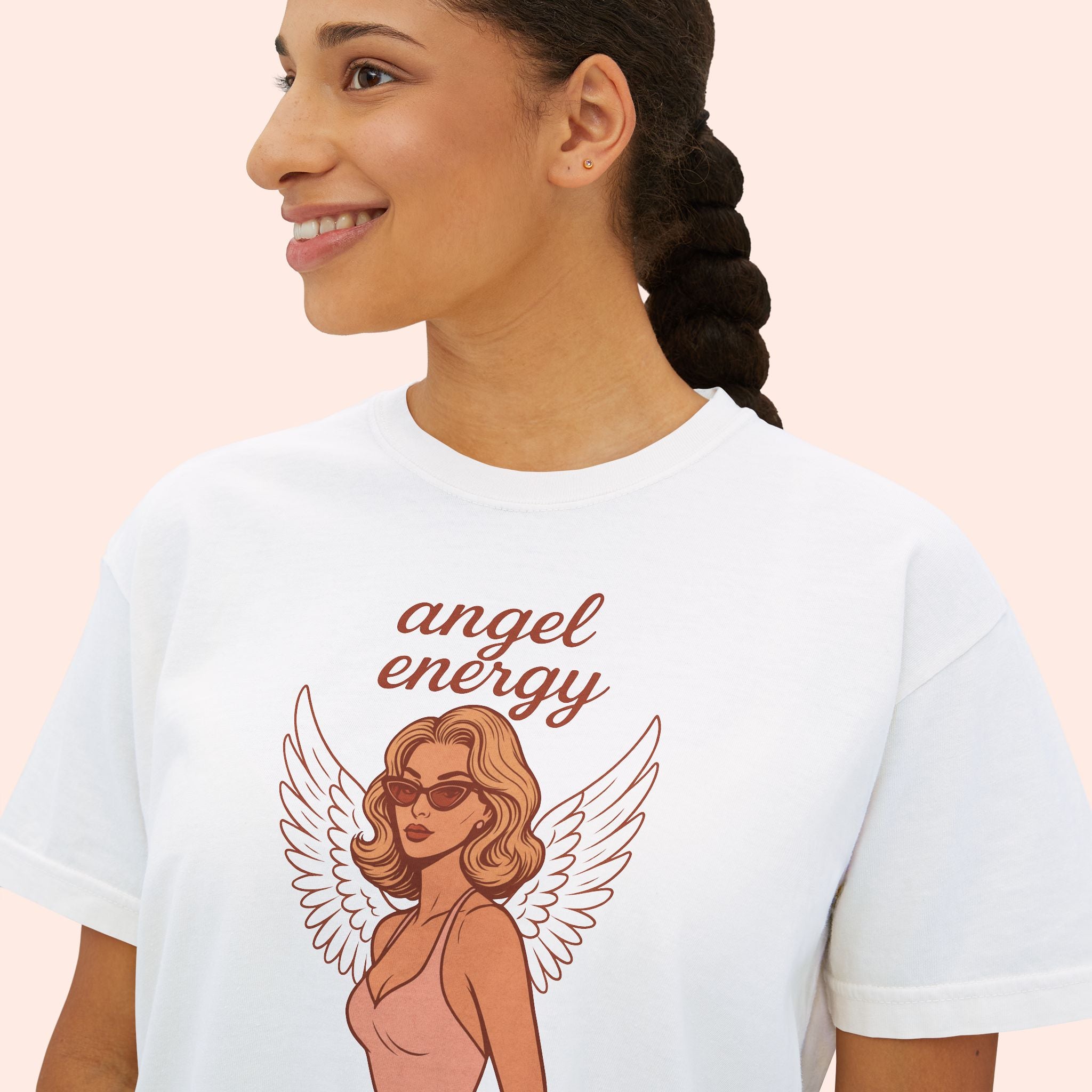 Angel Energy – Retro Pin-Up Vintage Boxy T-Shirt