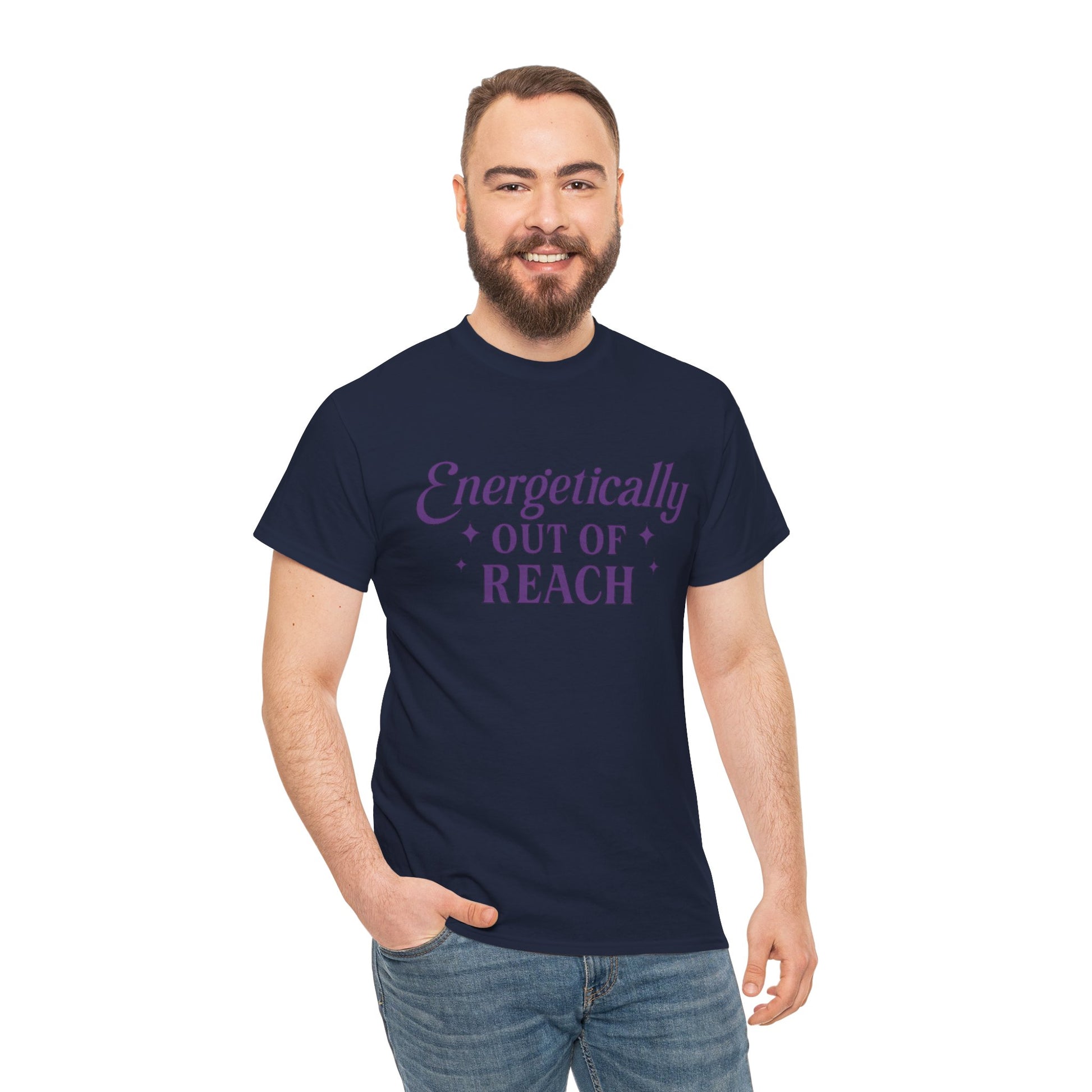 Energetically Out of Reach Unisex T-Shirt – Retro Vintage Graphic Tee, Spiritual Pin Up Shirt, Aesthetic Cosmic Vibes Top - Madame Soulière
