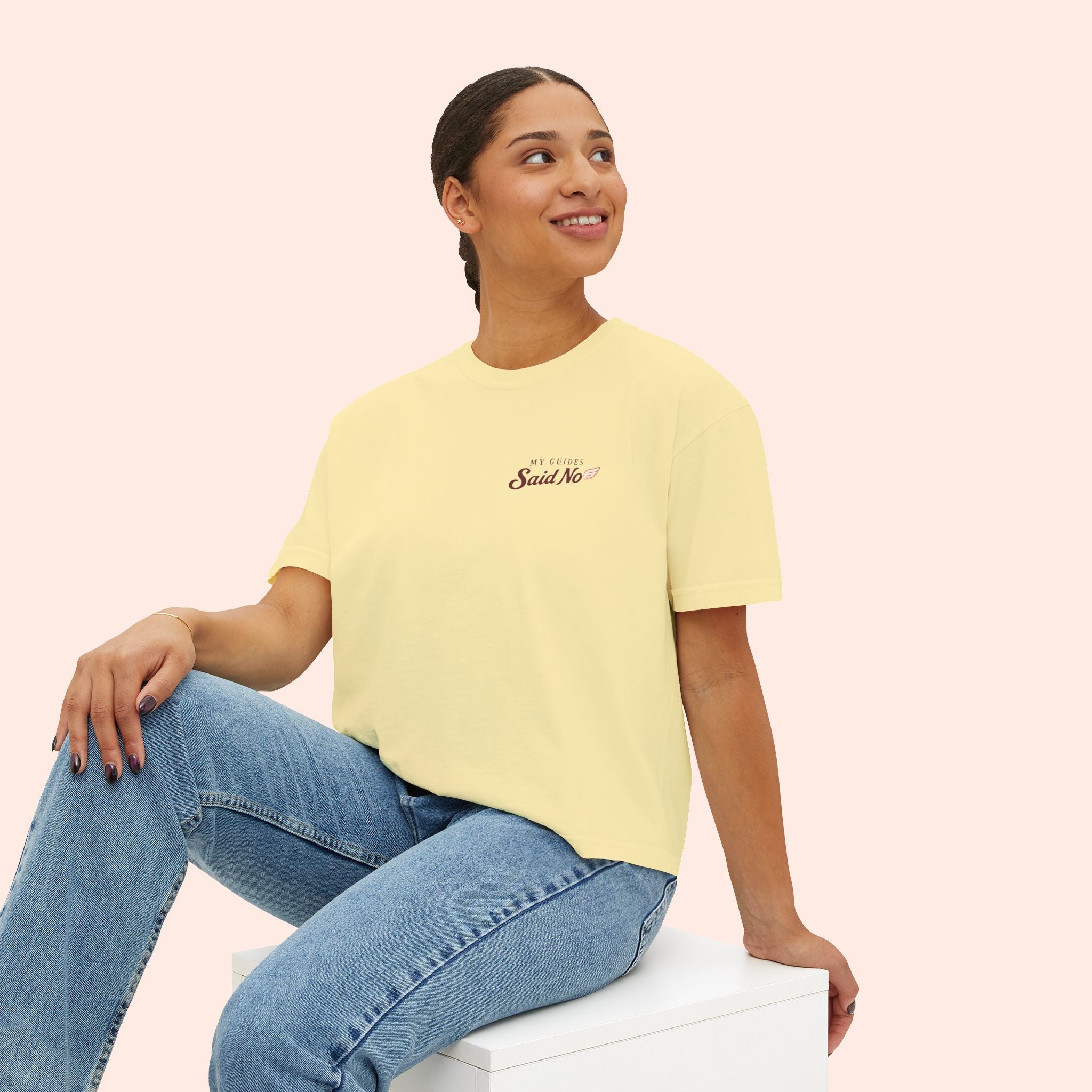 My Guides Said No - Spiritual Retro Boxy Tee
