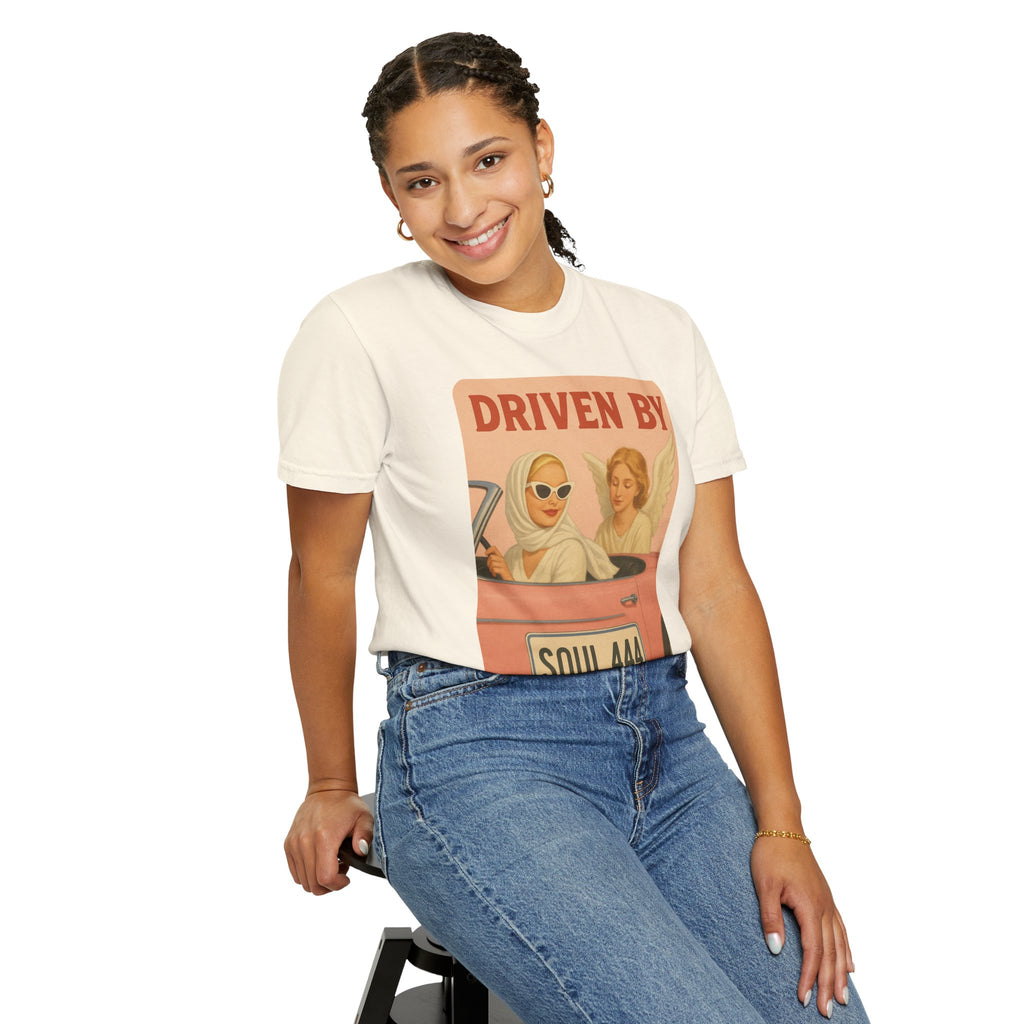 Driven by Soul 444 Graphic T-Shirt – Spiritual Retro Angel Number Unisex Tee